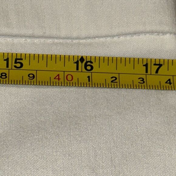 Style & Co White Stretch Flat Front Pull On Mid-Rise Chino Pants Ladies Large - Picture 9 of 9